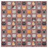 Katzenfacenmuster| Cool Kitty Cat Lover's Fabric Stoff (Muster)