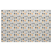 Katzenfacenmuster| Cool Kitty Cat Lover's Fabric Stoff (Fat Quarter (45,7 x 55,9 cm))