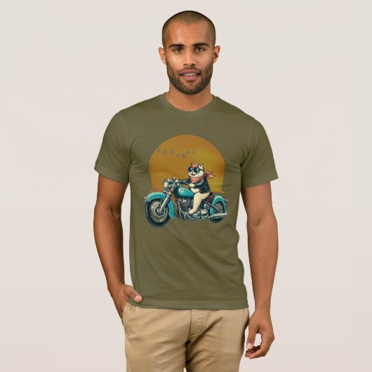 Katzenfahrrad T-Shirt (Vorne ganz)