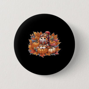 Katzenfall-Blätter-hello-Herbst-Katzenkätzchen-Kät Button