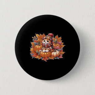 Katzenfall-Blätter-hello-Herbst-Katzenkätzchen-Kät Button