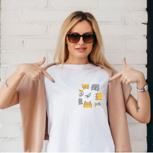 Katzenfalle Lustig Süß Chaos Katzen Kunst T-Shirt