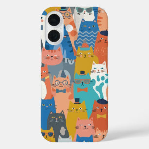 KATZENFAMILIE iPhone 16 HÜLLE