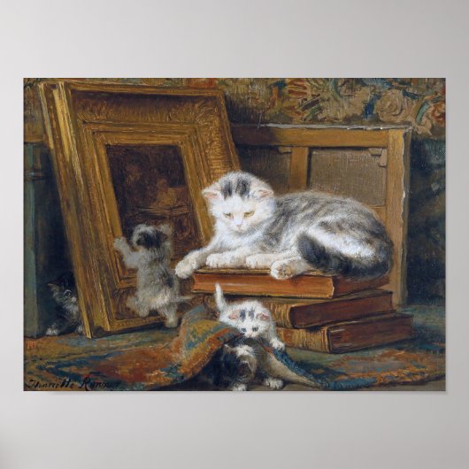 Katzenfamilie, Henriette Ronner-Knip Poster (Vorne)