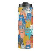 KATZENFAMILIE THERMOSBECHER (Vorderseite)