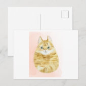 Katzenfarbe Postkarte (Vorne/Hinten)
