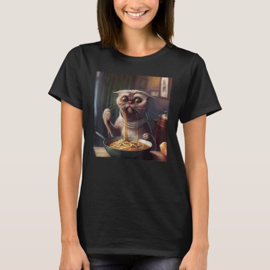 Katzenfaultiernudeln T-Shirt (Vorderseite)