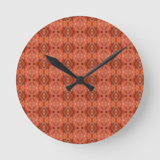 Katzenfellmuster Runde Wanduhr (Vorderseite)
