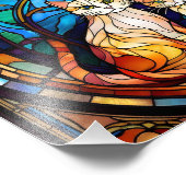 Katzenfenster Fotodruck (Ecke)