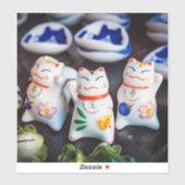 Katzenfiguren werden aufkleber (Blatt)