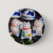 Katzenfiguren werden button (Vorderseite)