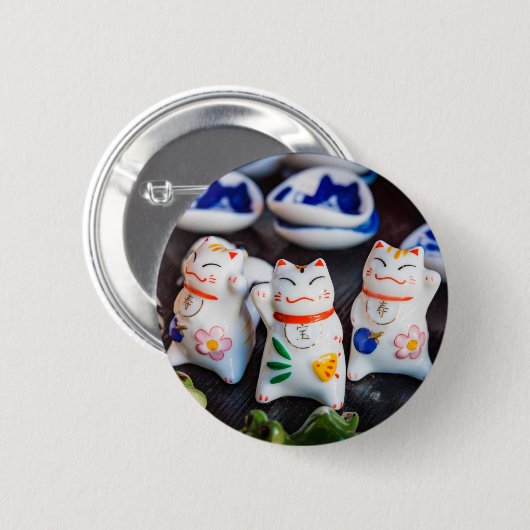 Katzenfiguren werden button (Vorne & Hinten)