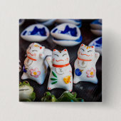 Katzenfiguren werden button (Vorderseite)