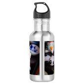 Katzenfiguren werden edelstahlflasche (Rückseite)