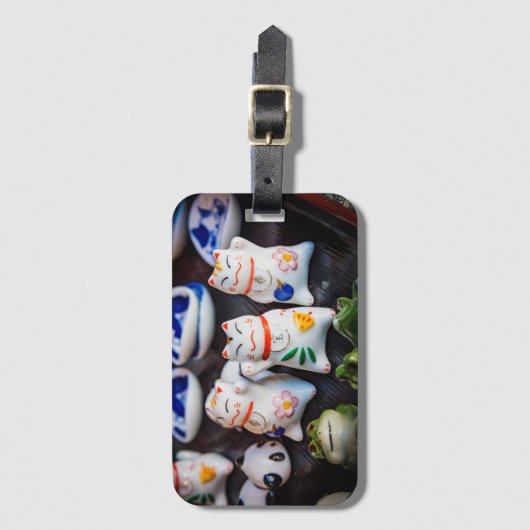 Katzenfiguren werden gepäckanhänger (Vorderseite Vertikal)