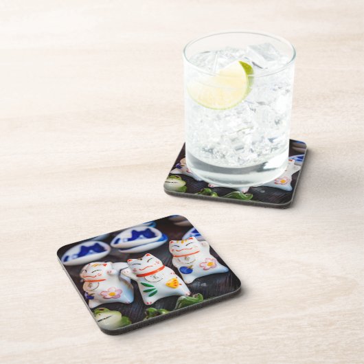 Katzenfiguren werden getränkeuntersetzer (Rechte Seite)