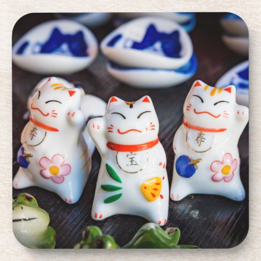 Katzenfiguren werden getränkeuntersetzer (Vorderseite)