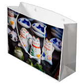 Katzenfiguren werden große geschenktüte (Rückseite Schrägansicht)