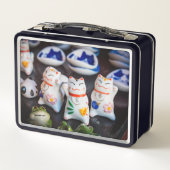 Katzenfiguren werden metall brotdose (Rückseite)