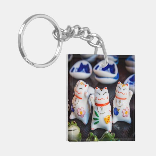 Katzenfiguren werden schlüsselanhänger (Vorderseite links)