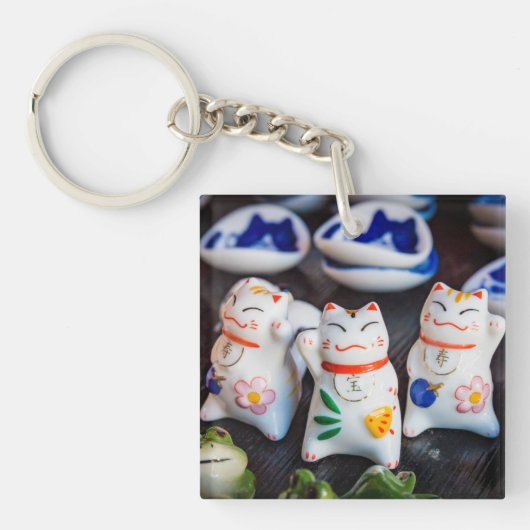 Katzenfiguren werden schlüsselanhänger (Vorderseite)