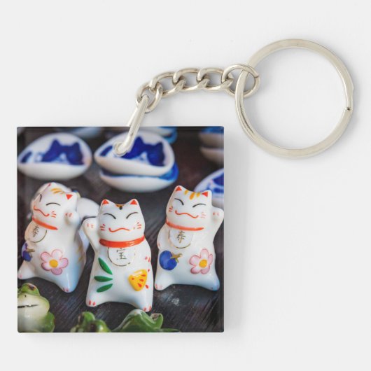 Katzenfiguren werden schlüsselanhänger (Rückseite)