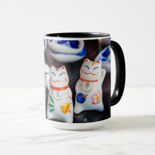 Katzenfiguren werden tasse