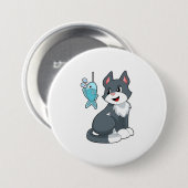 Katzenfisch Button (Vorne & Hinten)