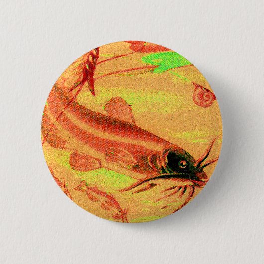 Katzenfisch Button (Vorderseite)