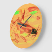 Katzenfisch Große Wanduhr (Winkel)