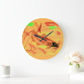 Katzenfisch Große Wanduhr (Zuhause)