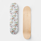 Katzenfisch-Illustration Skateboard (Vorderseite)