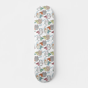 Katzenfisch-Illustration Skateboard