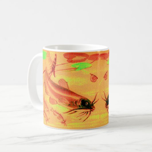 Katzenfisch Kaffeetasse (Vorderseite Links)