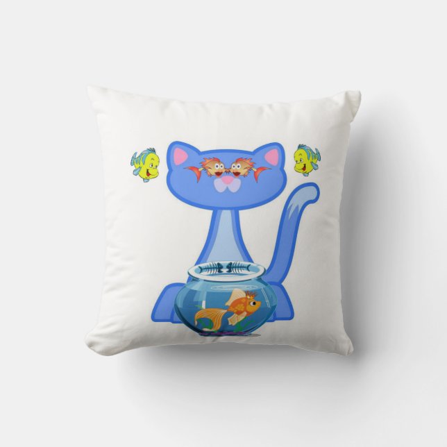 Katzenfisch Kissen (Vorderseite)