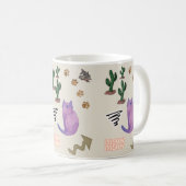 Katzenfisch Meow Paws Cactus Tasse (VorderseiteRechts)
