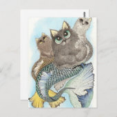 Katzenfisch Postkarte (Vorne/Hinten)
