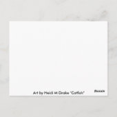 Katzenfisch Postkarte (Rückseite)