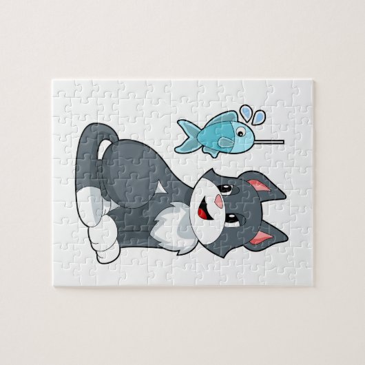Katzenfisch Puzzle (Horizontal)