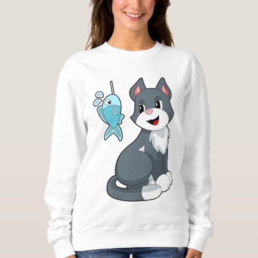 Katzenfisch Sweatshirt (Vorderseite)