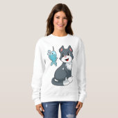 Katzenfisch Sweatshirt (Vorne ganz)