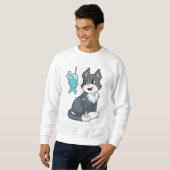 Katzenfisch Sweatshirt (Vorne ganz)