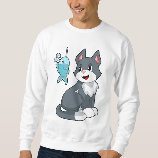 Katzenfisch Sweatshirt (Vorderseite)