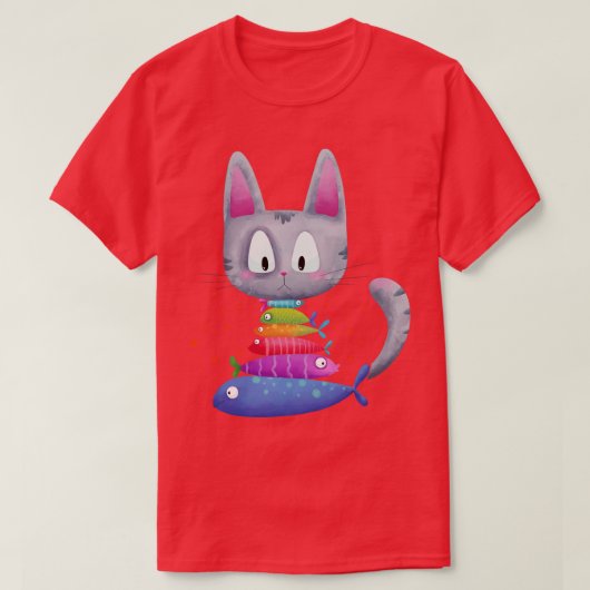 Katzenfisch T-Shirt (Design vorne)