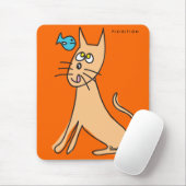 Katzenfische Lieben Fischmousepad Mousepad (Mit Mouse)