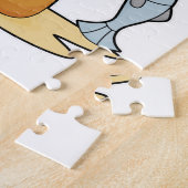 Katzenfische mit Angelstab und Fisch Puzzle (Seite)