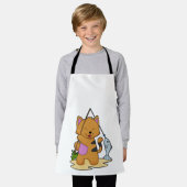 Katzenfische mit Angelstab und Fisch Schürze (Getragen)