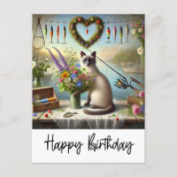 Katzenfischen Liebt Kaffee trinken Geburtstag