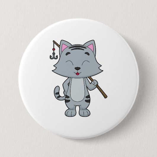 Katzenfischerei Fisher Finish rod Button (Vorderseite)