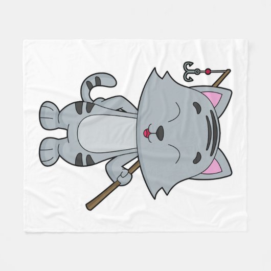 Katzenfischerei Fisher Finish rod Fleecedecke (Vorderseite (Horizontal))